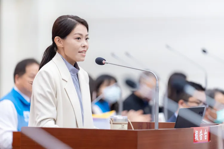 高虹安施政報告。新竹市府提供