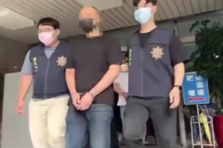 吳男等人遭送辦。翻攝畫面