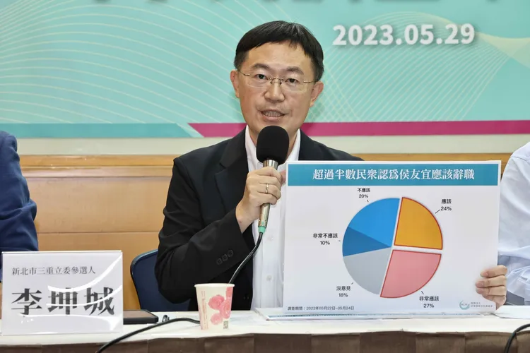 新北市三重區立委參選人李坤城。施昂強攝