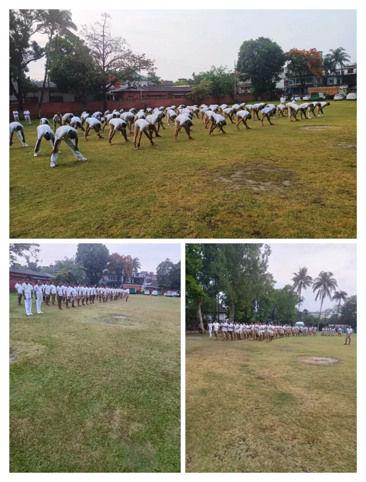 阿薩姆各城鎮警方已加緊運動。翻攝推特@Dhubri_Police