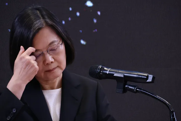 針對特赦陳水扁部分，蔡直言，還沒有開始想，也沒有想過這個問題。林林攝