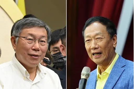 柯文哲抵达「挡疫苗」战场！砲轰执政党３个字　郭台铭现身感谢他仗义执言