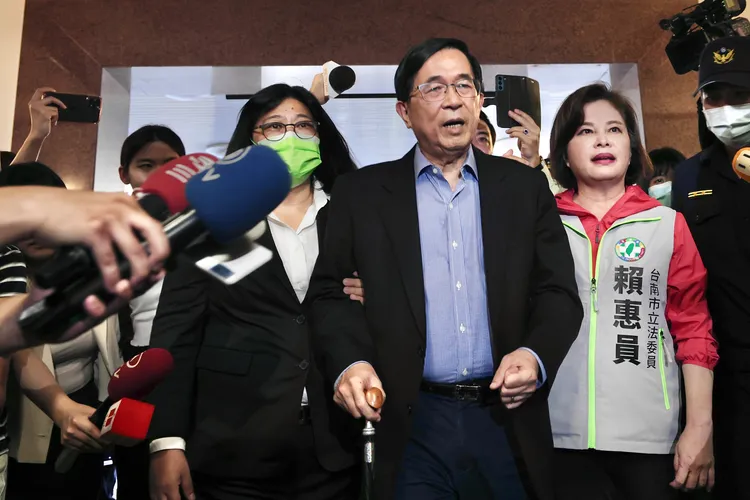 陳水扁赴立院拜會各黨團。林林攝