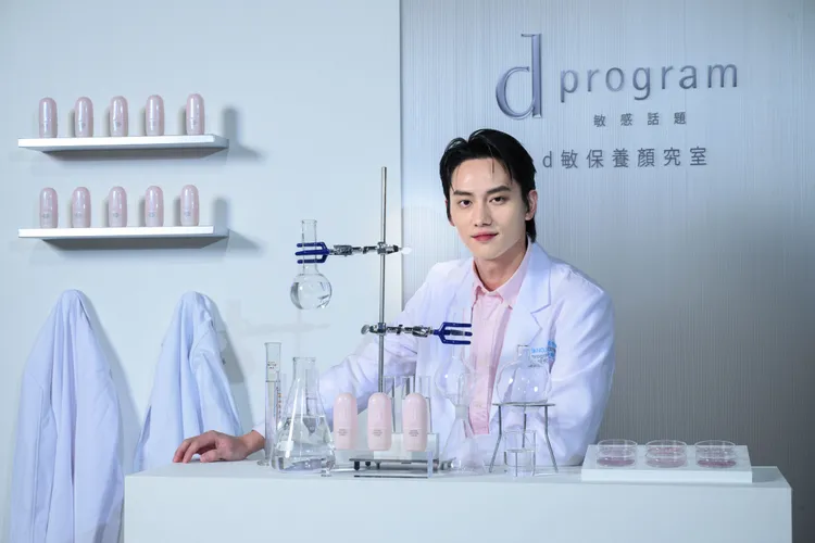 他稱讚敏感話題的保養系列好吸收、步驟又不繁瑣複雜，很適合他分秒必爭的人父生活。品牌提供
