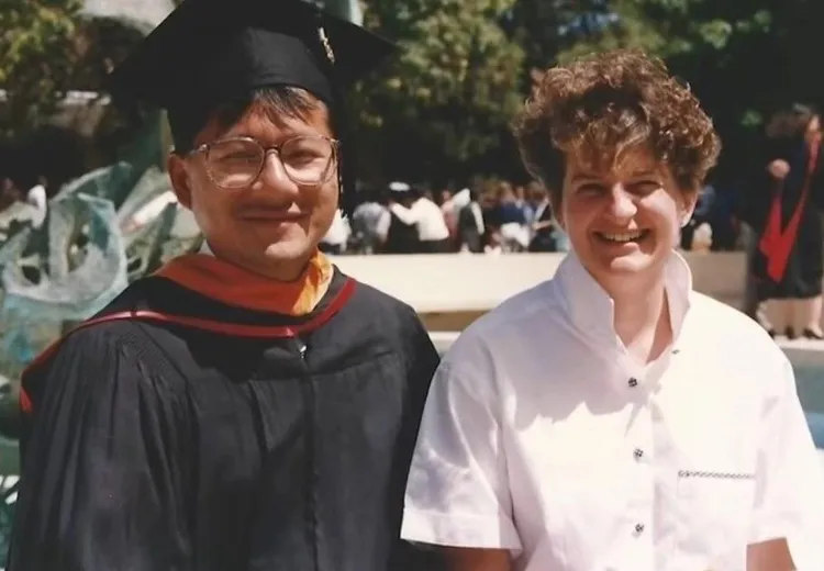 黃仁勳與妻子Lori育有一對兒女。來源：輝達