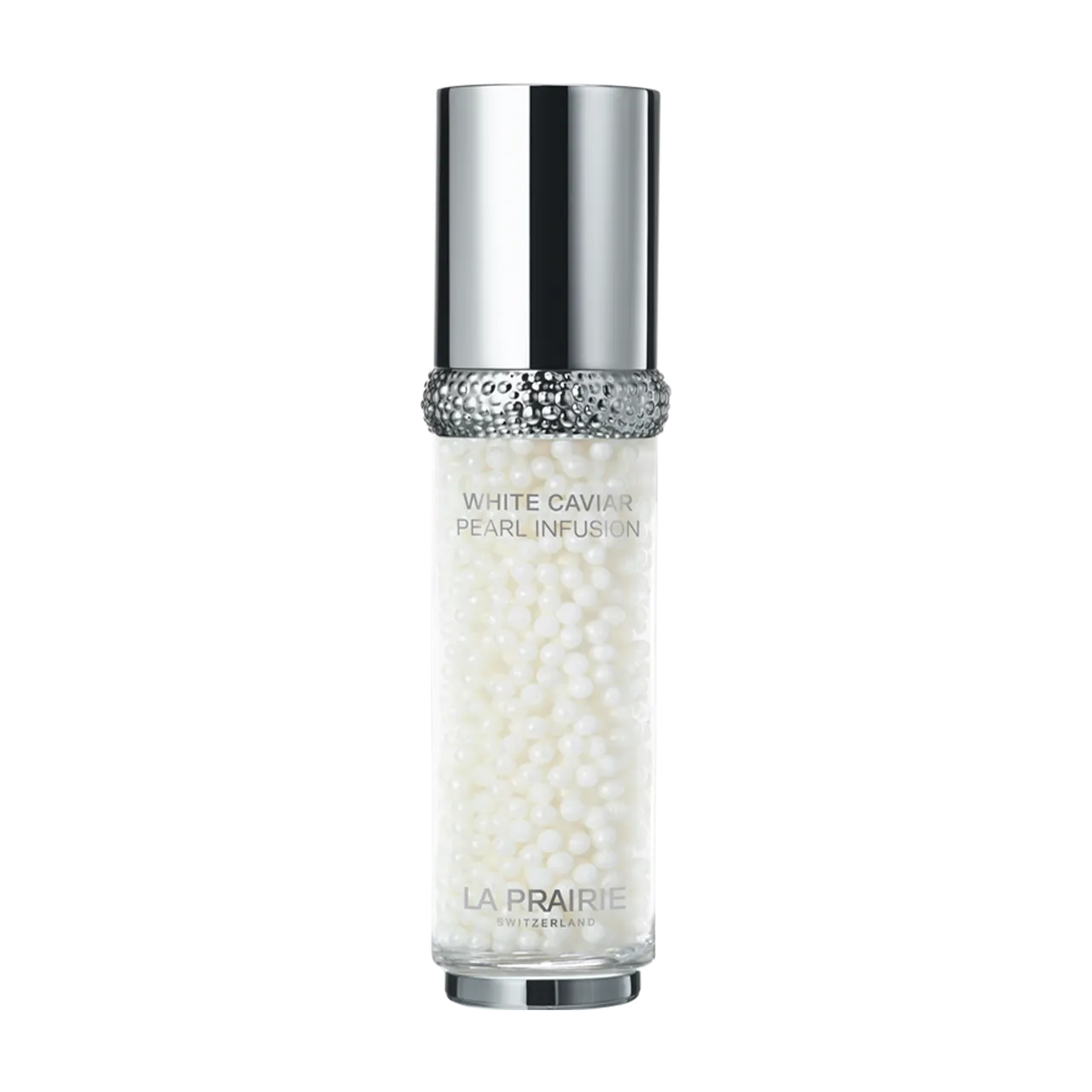 LA PRAIRIE钻白鱼子时空聚光精华奢华升级版，30ml／2万4450元。品牌提供