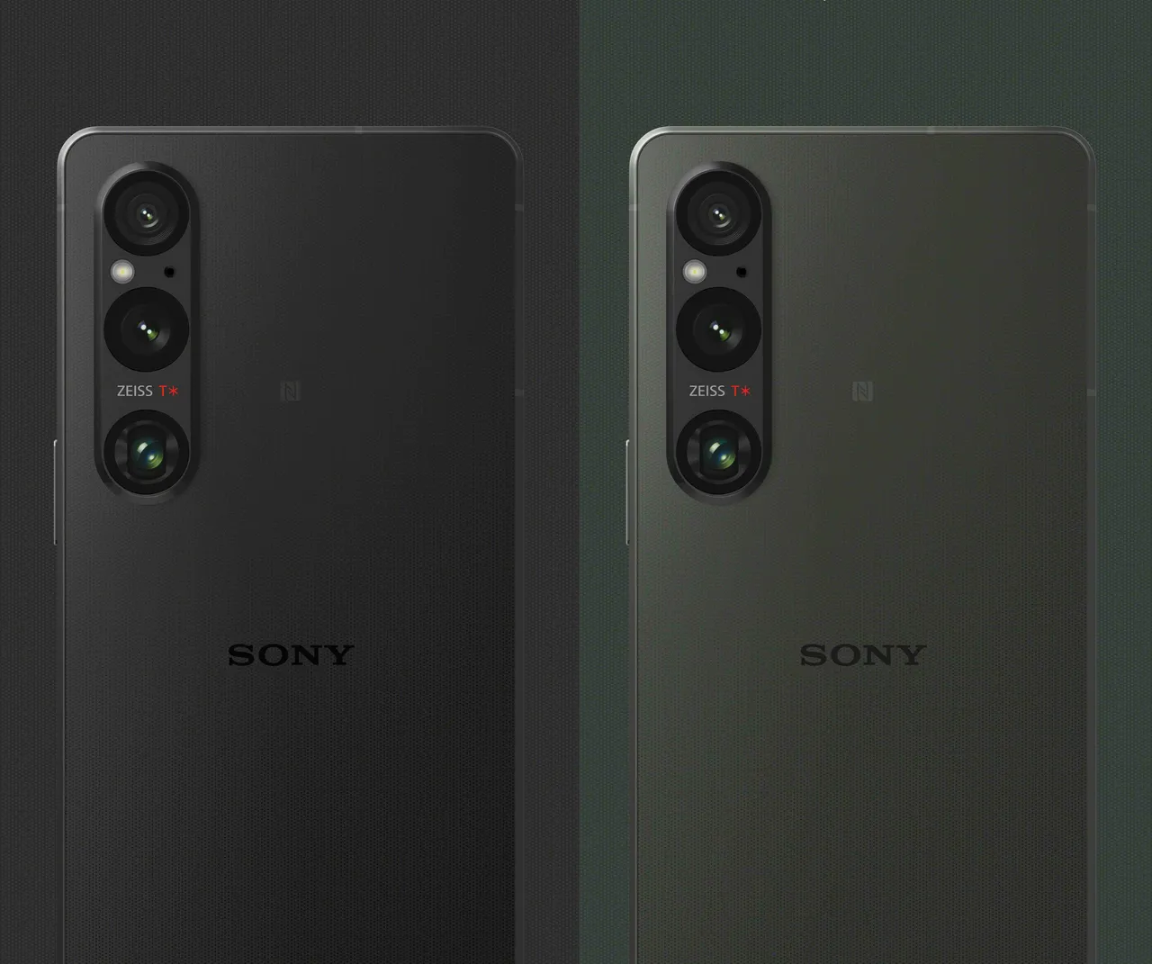 Sony在台推出Xperia 1 V 经典黑、卡其绿两色顶尖质感配色，建议售价为4万1990元。原厂提供