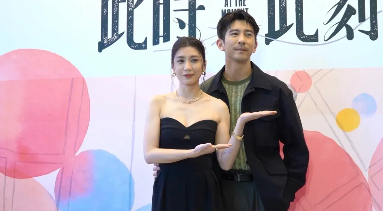修杰楷(右)以影后老婆賈靜雯為榮。彭欣偉攝