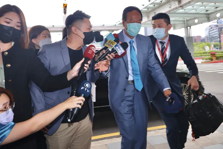 鴻海創辦人郭台銘傳對黨徵召結果有不滿情緒。資料照片