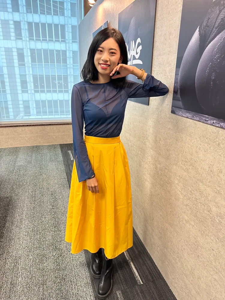 內內身材嬌小，擁有34C罩杯。黃盈容攝