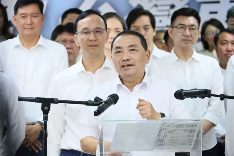 國民黨總統候選人侯友宜。鄭孟晃攝