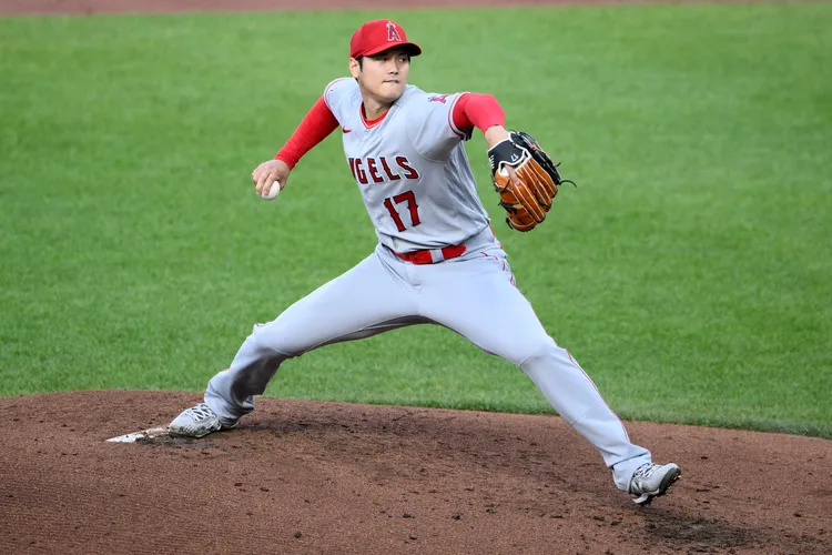 大谷翔平明將先發。美聯社資照
