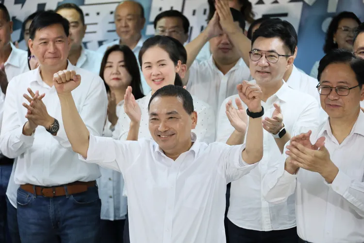 侯友宜一出場就引全場歡呼。鄭孟晃攝