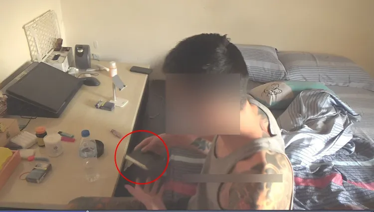 張姓男子坦承騙媽媽幫他買毒品。民眾提供