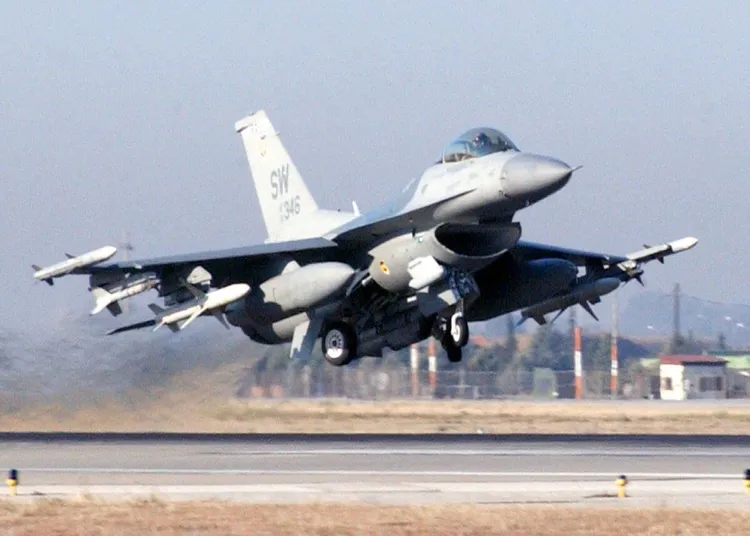 美軍F-16戰機。資料照片