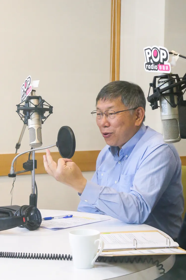 柯文哲接受專訪回憶2019郭參選總統邀他當副手。POP大國民提供