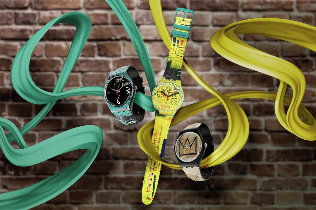2023 Swatch Art Journey第5個膠囊系列Swatch x JEAN-MICHEL BASQUIAT系列即日起開賣,錶款捕捉了Basquiat最具標誌性的風格,充滿各種強烈的圖像與包含不同意義的符碼。品牌提供