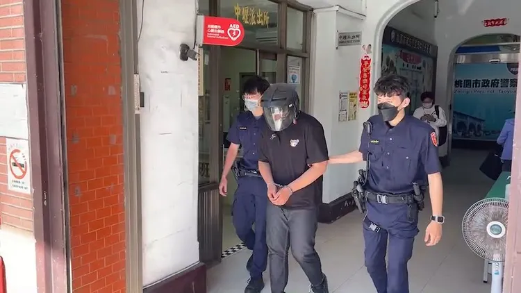 戴男移送。中壢警分局提供