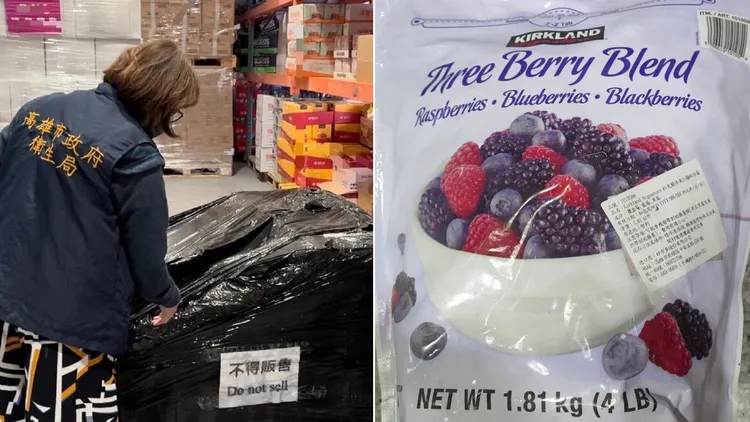 好市多A肝毒莓果風暴仍未平息。圖為高雄市政府衛生局人員查察狀況。高雄市政府提供