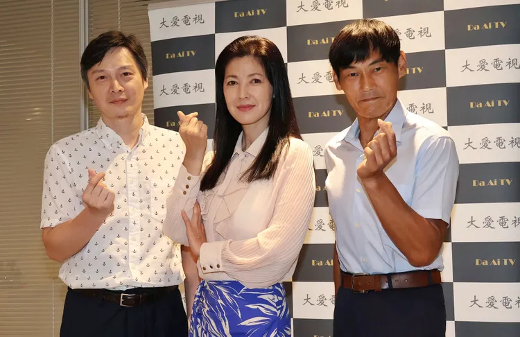 夏靖庭（右起）、陳明真、吳昆達合作大愛《搜尋者》。莊宗達攝