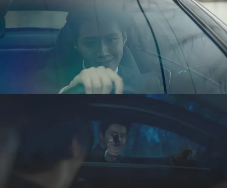 金宣虎片中有不少飆車追逐、槍戰戲碼。翻攝YouTube