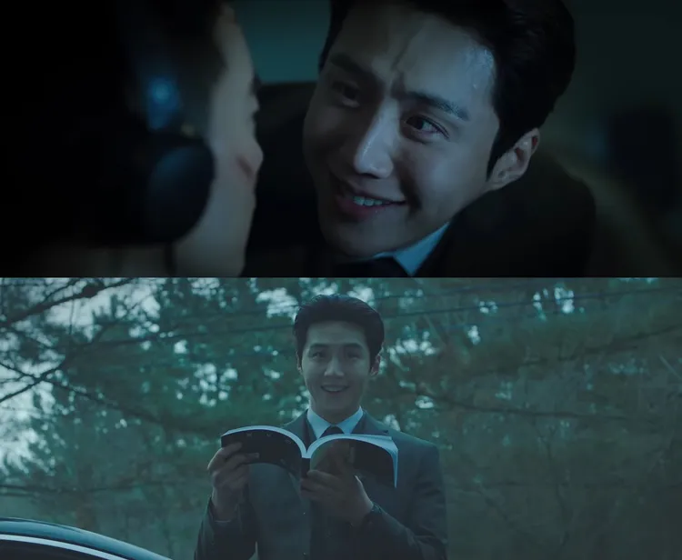 金宣虎飾演的殺手「貴公子」亦正亦邪，邪笑表情令人不寒而慄。翻攝YouTube