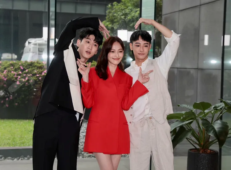 孫沁岳（左起）、姚以緹、劉修甫合作三立新戲《鬼之執行長》。彭欣偉攝