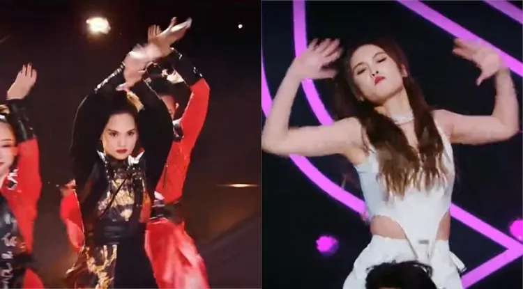 楊丞琳跳舞時的表情被網友酸太猙獰。翻攝微博