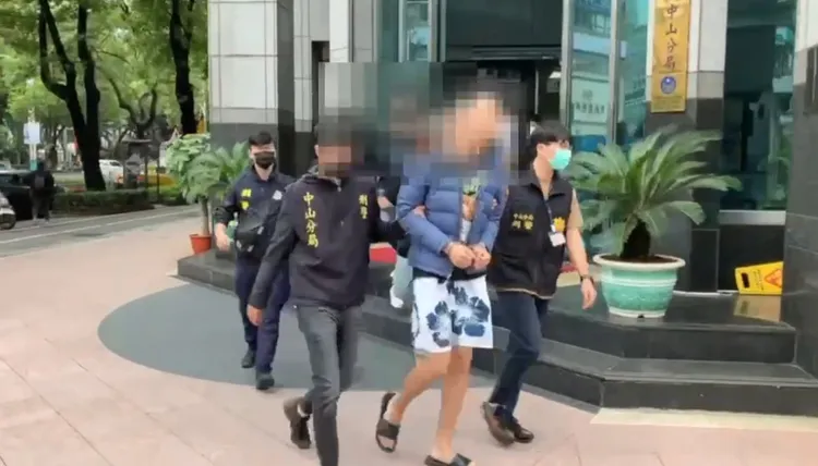 警方逮捕林嫌等5人，訊後依法送辦。翻攝畫面