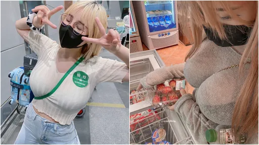 女友斜揹包包「胸形」一覽無遺　他嚇問：是想給誰看？