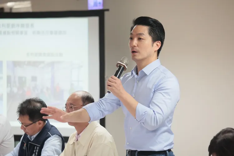 蔣萬安說，上任就請民政局規劃「與里長有約」。彭欣偉攝