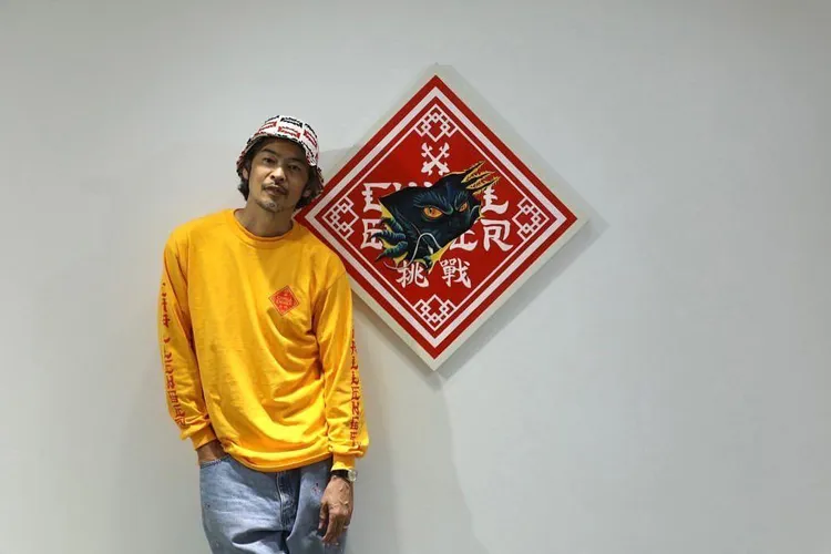 田口悟來台舉辦個展「BANDANALYZE」。翻攝柯家恩IG