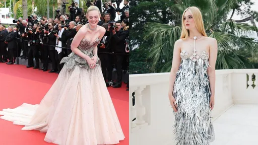 「紅毯仙女」坎城放飛自我 「上空」禮服僅銀飾遮點美胸全都露