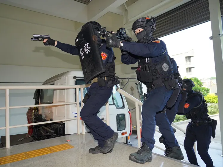 反恐中心演訓環節。內政部提供