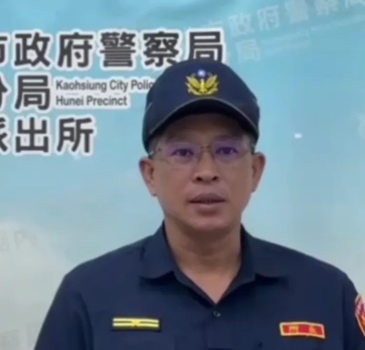 湖內分局一甲派出所長林政憲。讀者提供