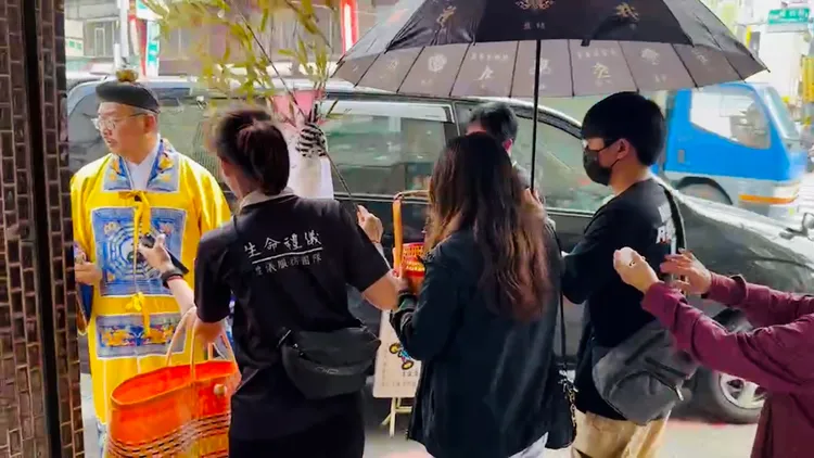 女童靈堂設置在台南市立殯儀館。讀者提供