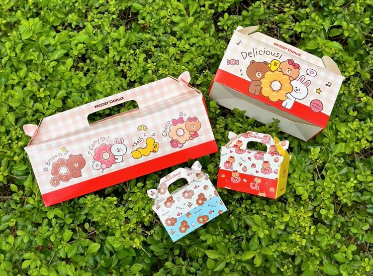 包裝也同步推出LINE FRIENDS限定款紙盒。業者提供