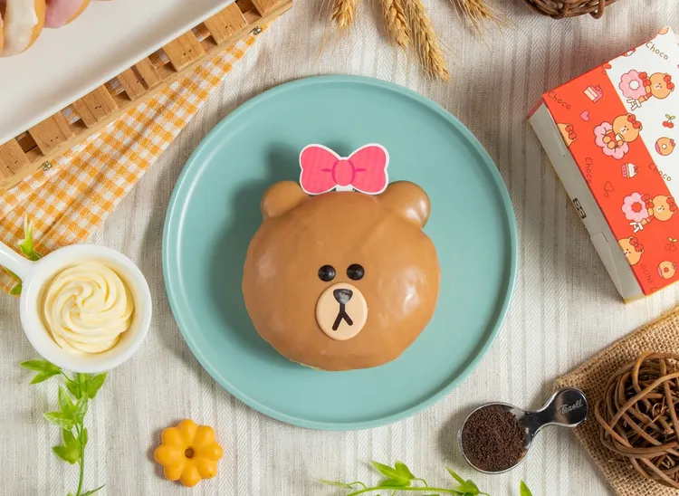 熊美款甜甜圈。業者提供