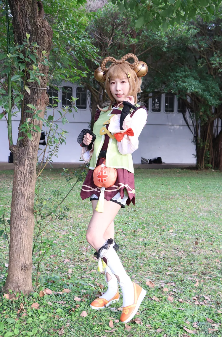 宇寒Isa當天扮的是RPG《原神》電玩裡的瑤瑤。鄭孟晃攝