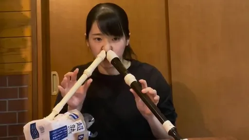 2個鼻孔同時演奏2根直笛 櫻花妹超強!影片2天吸睛250萬人