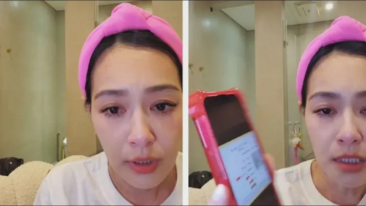 王思佳昨天開直播說明送驗包包結果出爐是真品，一度泣不成聲。翻攝自王思佳YT頻道