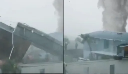 「瑪娃」挾帶龍捲風影片瘋傳網路 P圖合成的啦