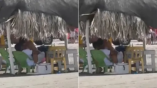 热门亲子海滩惊见「男女打野砲」 她骑著他激烈摇摆