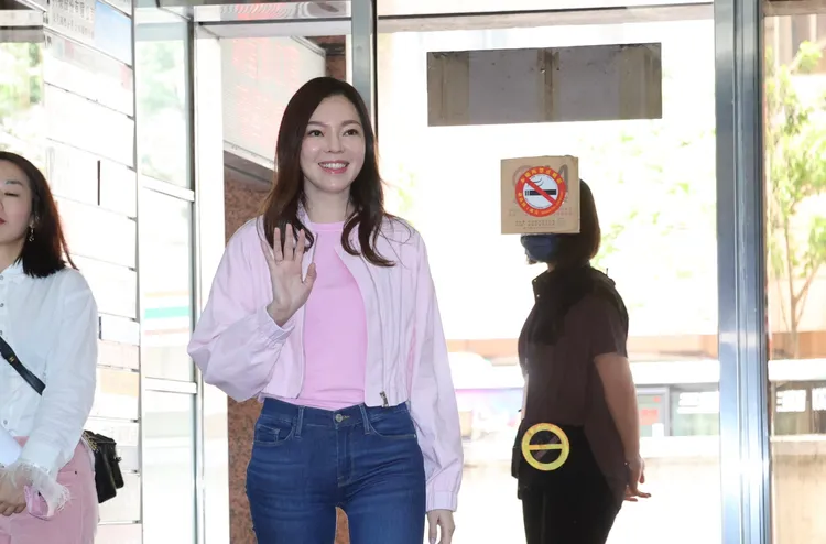 對於郭台銘爭取參選總統一事，曾馨瑩僅表示，「今天不談」。鄭孟晃攝