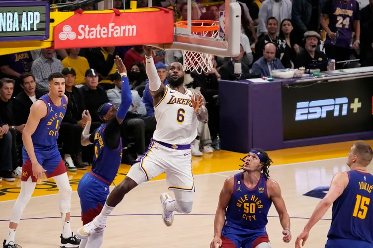 詹姆士NBA歷史得分王。美聯社