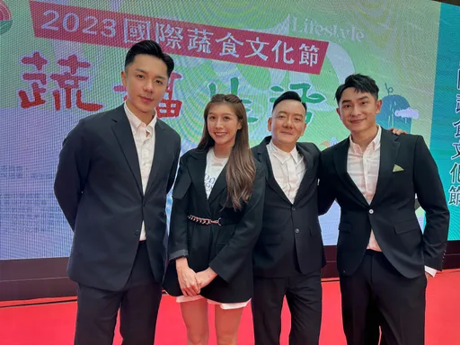田定豐推廣吃素有成 率兩男星頒蔬食米其林