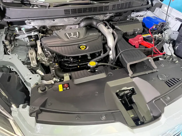 1.8升雙渦流渦輪增壓引擎，可輸出202匹最大馬力、30.6kgm的最大扭力。林浩昇攝