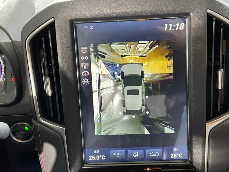 全車系搭載12吋多功能觸控螢幕車機，並升級為最新世代的LUXGEN THINK+ 5.0人因介面。林浩昇攝