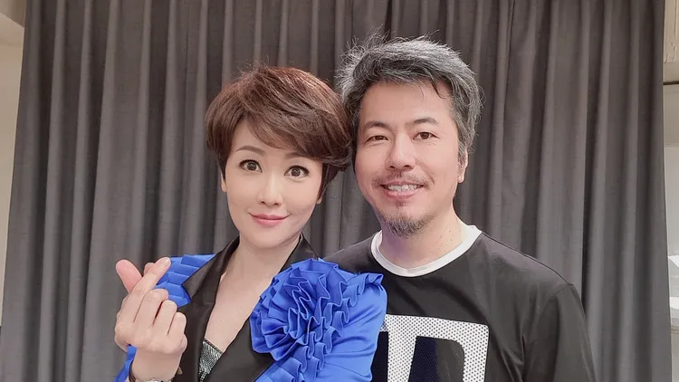 寇乃馨（左）與黃國倫是最佳工作夥伴。寇乃馨提供