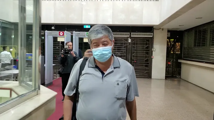 石碇區永定里里長王金洞。呂志明攝